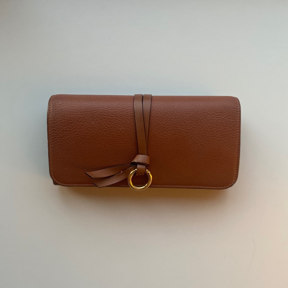 Chloé alphabet leather continental flap wallet